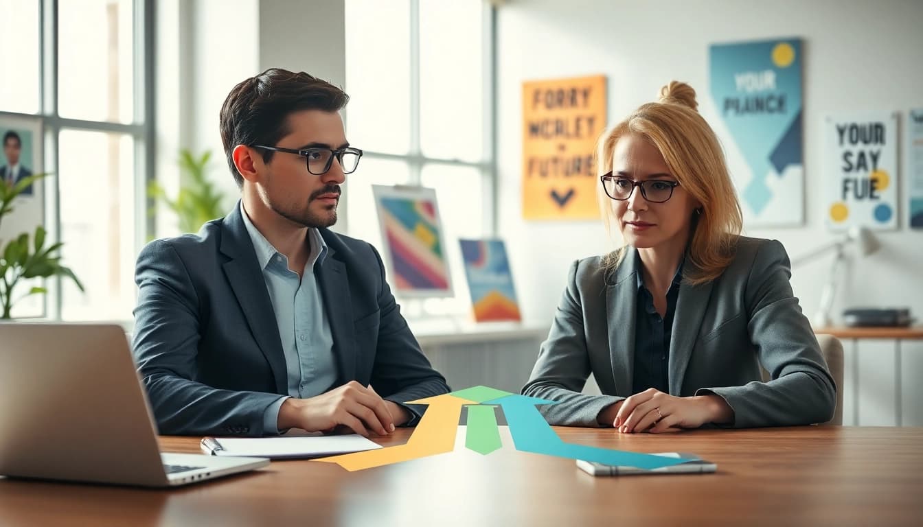 Learn how to find my perfect career path with guidance in a professional office.