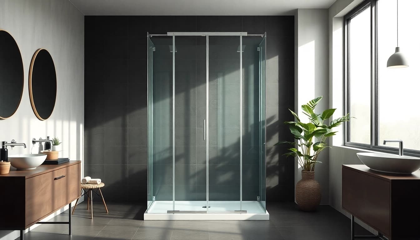 Erleben Sie die moderne sonni Duschkabine 90x90 mit eleganten Glas- und Chromdetails.