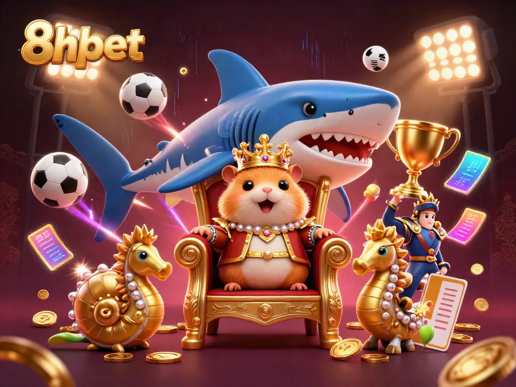 Experience thrilling sports betting action with 8xbet's vibrant casino illustration featuring dynamic gaming elements.