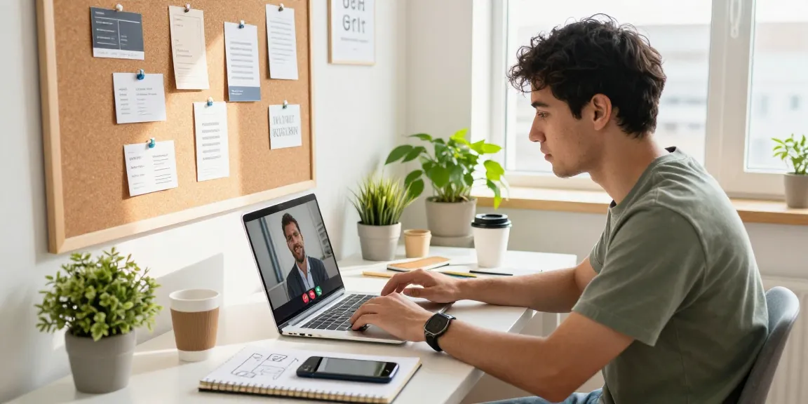 Solo traders working in a dynamic home office connecting with clients through video calls.
