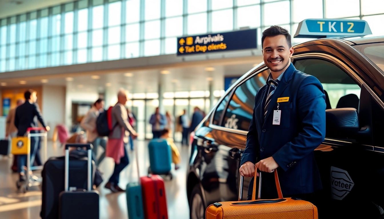 Nottingham to Heathrow Taxi service welcoming passengers at the airport