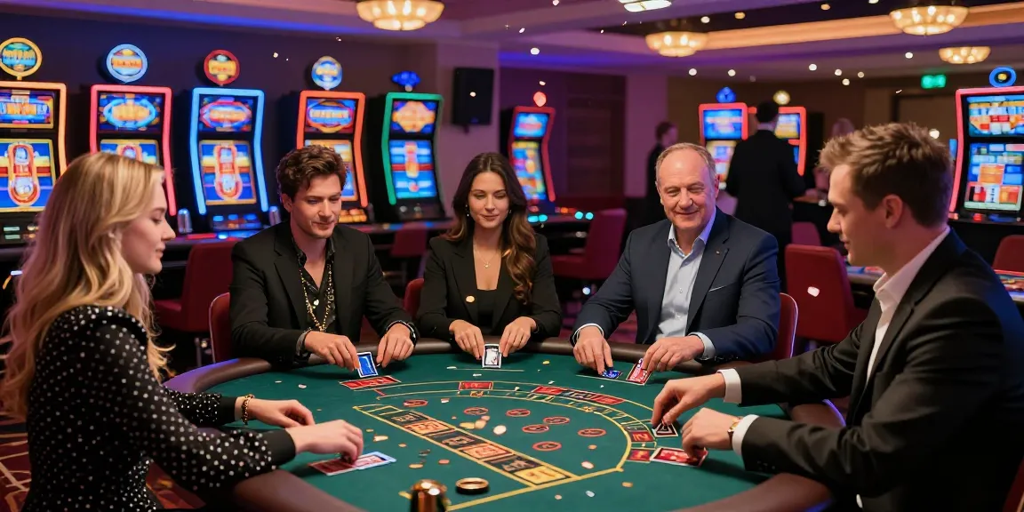Engaging players at a credit card casino in the UK, showcasing scoarch.org.uk credit card casino reviews with vibrant atmosphere and excitement.