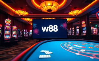 Live gaming experience at W88.nyc with colorful slots and engaging tables.