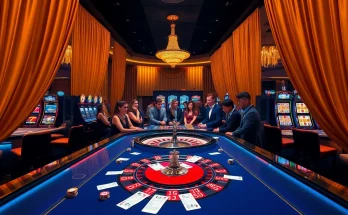 Exciting gaming action at 789F's luxurious casino tables with vibrant chips and roulette wheels.