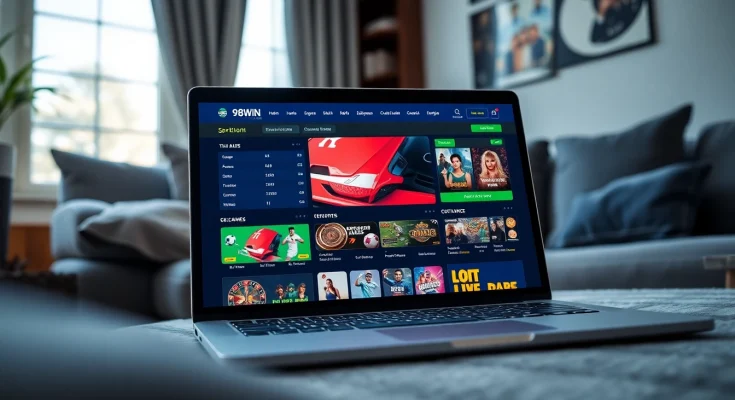 Interactive online betting interface at 98winwin.live showcasing modern design and vibrant colors.