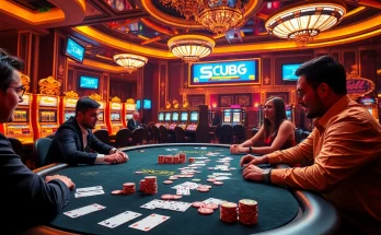 Experience luxury and excitement at SCLUB88, where poker chips and cards elevate your gaming adventure.