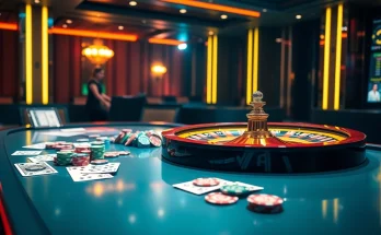 rr88 displays an exciting roulette scene with vibrant chips and cards for online gambling enthusiasts.