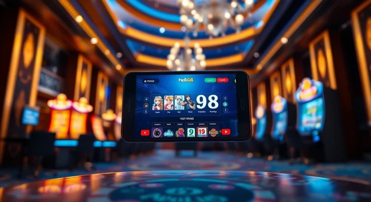 Engaging gaming experience at hello88win.live, showcasing online gambling and casino luxury.