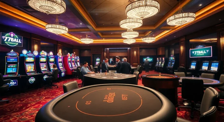 Experience the thrill at 77BALL casino with exciting poker games and vibrant slot machines.