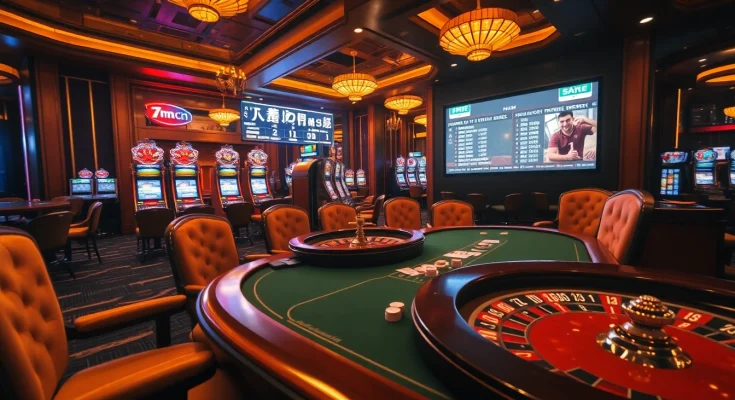 Experience thrilling action at a poker table with 7m cn betting updates in a luxurious casino environment.