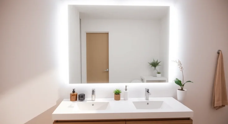 Enhance your space with a stylish mirror light mirror that brightens your bathroom beautifully.