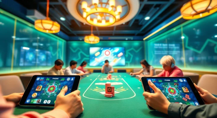 Exciting online gaming scene showcasing gamebaidoithuong.com.vc with vibrant, immersive card games.