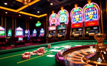 High-stakes action at AX88 casino table with vibrant poker chips and cards.