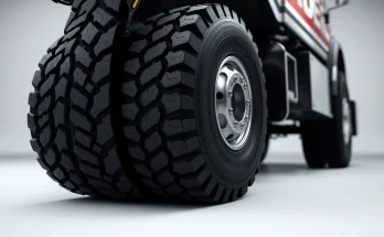 RR99 all-position truck tire featuring durable tread design in a professional setting