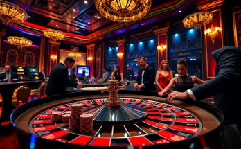 G28 casino scene with players at a roulette table enjoying a thrilling gambling experience.