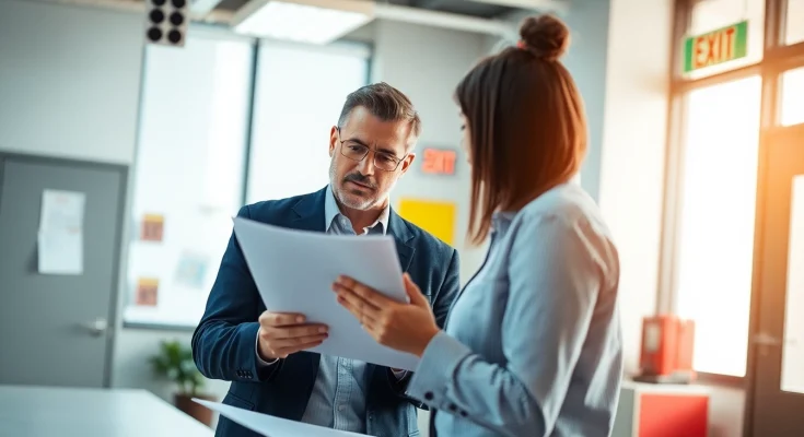 Conducting a fire risk assessment London in a professional office setting.