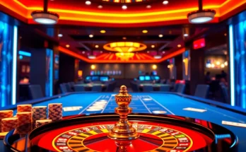Engaging casino table scene featuring QQ88 COM elements with poker chips and cards.